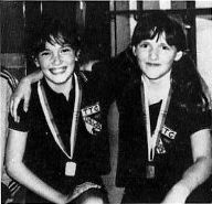 Bezirksmeister Schülerinnen B 1978. J. Ahlke, M. Figul.