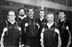 Meister der Kreisliga 1989/90. U. Stegemann, U. Falk, J. Linckamp, A. Krampe, W. Ahlke, K. Beerenbrink.